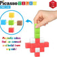PicassoTiles 102pcs Pixel Magnetic Puzzle Cube 1” Pixel Mix & Match Toys with Ideabook STEM Education Learning Building Block Magnets Construction ToySet Stacking Creative Kit for Kids Age 3+ PMC102