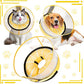 Inflatable Dog Cone Collar with Detachable Enhanced Anti-Licking Shield, Soft Neck Donut Collar for Dogs After Surgery, Adjustable Dog Cone Alternative for Large Medium Small Dogs & Cats
