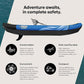 Pelican iESCAPE Inflatable Kayak - Recreational Kayak - Compact, Stable and Fun All in One - for 1 or 2 Person