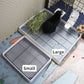 Oncpcare 22x18 Super Large Rabbit Litter Box with Grate for Cage, Extra Large Bunny Restroom Tray Pan Toilet, Fits 2 Rabbits