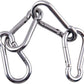 sprookber Stainless Steel Carabiner Spring Snap Hook - 304 Stainless Steel Heavy Duty Clips, Set of 4