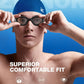 ZIONOR G1 Lite Swim Goggles with Swim Cap Comfortable Anti-fog Swimming Goggles Cap Set for Adult Men Women