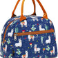 FlowFly Insulated Lunch Cooler Bag - Tote Bag Organizer for Women/Men, Alpaca