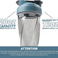 HELIMIX 1.5 Vortex Blender Shaker Bottle Holds Upto 20oz | No Blending Ball or Whisk | USA Made | Portable Pre Workout Whey Protein Drink Shaker Cup | Mixes Cocktails Smoothies Shakes | Top Rack Safe