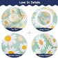 Tempcore Pet Cat Tunnel Tube Cat Toys 3 Way Collapsible, Cat Tunnels for Indoor Cats，Kitty Tunnel Bored Pet Toys Peek Hole Toy Ball Puppy, Kitty, Kitten, Rabbit Daisy Green Printed