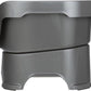 Neater Pet Brands Neater Feeder Deluxe Mess Proof Dog Bowls Elevated for Medium Dogs 19-40 lbs, Made in USA, No Spill Raised Dog Food Bowl Stand Feeding Station, Food and Water Bowl Set, Grey