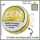 Zen Pupper Deckies Parody Dog Toy - Plush Squeaky and Crinkle Funny Dog Toy (Citrus Lick)