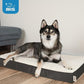 Best Pet Supplies Cute Dog Crate Mat Flat Bed with Waterproof Exterior, Thick Orthopedic Egg Foam Mattress, and Soft Sherpa Fleece Cover for Small, Medium, and Large Breeds - Brown, 41X29X4