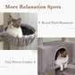PAWZ Road Cat Tree, 60 Inches Cat Tower with Dual Condos, Spacious Perch, Cozy Basket and Sisal-Covered Scratching Posts for Indoor Cats- Gray