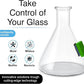 SNOWTREE Magnetic Glass Cleaner BoroBuddy | Glass Pieces, Bottles, Vases | Compact Design for Tighter Spaces & Smaller Glass Pieces | Double Sided | Green