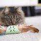 SmartyKat Flutter Roller Feather & Ribbon Chase Cat Toy - Green, One Size