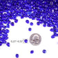 Keedolla 15 Oz Aquarium Glass Marbles Fish Tank Rocks, Decorative Glass Pebbles Gemstones for Aquarium Gravel Fish Tank Stones Vase Fillers DIY Crafts - Cobalt Blue