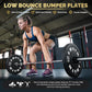 2 Inch Bumper Plates，10-500lbs，Barbell Rubber Olympic Weight Plates Set for Home Gym, Strength Training & Weight Lifting, Multiple Options Colors