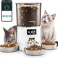 Automatic Cat Feeder for 3 Cats, 6L/25 Cups Smart WiFi Pet Feeder, Strong Anti-Jam System, Dual-Effect Desiccant Cat Food Dispenser, with 10S Voice Recorder for Cats and Small Dog(White)