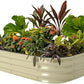 Vego garden Raised Garden Bed Kit, 11" Tall 6 in 1 Modular Metal Raised Planter Bed for Vegetables Flowers Patio Ground Planter Box, Pearl White