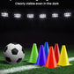 GHB Soccer Cones 7" 9" of 12 24 Pack Disc Soccer Sport Cones Training Field Marker Agility Cones for Basketball, Coaching, Practice Equipment Includes Drills Guide