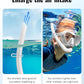 W WSTOO Adults Diving Snorkel Breathing Tube Silicone Flexible Foldable Snorkel Anti-Drop for Freediving Swim Training,Diving and Scuba Diving,Easy to Carry for Travel