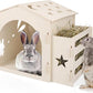 Extra Large Rabbit House & Rabbit Hay Feeder, Indoor Bunny Hideout with Feeder, Small Animal Houses & Habitats and Guinea Pig Hay Feeder