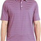 Mens Golf Shirt Moisture Wicking Dry Fit Performance Sport Short Sleeve Striped Golf Polo Shirts for Men