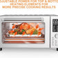 Nuwave Bravo Air Fryer Toaster Smart Oven, 10-in-1 Countertop Convection, 1800 Watts, 21-Qt Capacity, 50°-450°F Temp Controls, Top and Bottom Heater Adjustments 0%-100%, PFAS Free, Stainless Steel