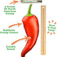 Meowijuana Pepper Bundle | Get Kickin' Refillable Chili Pepper Toy and Kalico Kush Catnip Blend | Promotes Play and Cat Health | Includes North American Organic Catnip