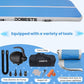 DOBESTS Inflatable Air Gymnastics Mat Tumbling Mat Tumble Track Gymnastics Training for Kids Home 6.6 feet 10 feet 13feet 16feet 20feet 4/8inch Thick for Cheerleading Dance Yoga Cheer Water With Pump