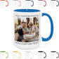 Custom Mug Upload Your Picture Personalized Coffee Mug with Photo Text Name Customized Cup Unique Ideas Gifts for Men Women Mom Dad Girlfriend Boyfriend Friend Family (Blue, 15oz)