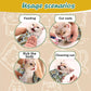 Cat Wrap for Cutting Nails and Grooming(27"x27"),Cat Restraint Wrap for Nail Clipping, Self-Adhesive Fabric Cat Swaddle Burrito Wrap for Nail Trimming (Cow Style)