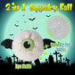 DKING 3Pack Squeaky Dog Balls,2 in1 Funny Puppy Ball Toys,Birthday Dog Toy for Small Medium Dogs (Halloween Ball)
