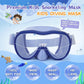 Kids Swim Goggles with Nose Cover, Anti-Leak Swim Mask with Elastic Fabric Strap, UV Protection Swimming Goggles for Kids