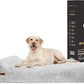 KOPEKS Orthopedic Memory Foam Dog Bed 7" Inch Thick Extra Large Dog Bed with Pillow Fluffy Grey 50"x34"x10" Includes Waterproof Liner & Durable Removable Cover with Smart Design