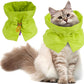 Cat Recovery Collar, Soft Adjustable Cat Cone Alternative, Lightweight Waterproof Fasteners Collars for Cats Kittens Puppies, After Surgery Stop Licking and Daily Use (Green, (Neck 5.5"-9.8"))