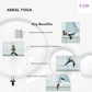 F.Life Aerial Yoga Hammock kit- Yoga Swing Multicolor 5 yards-Flying Yoga Include Daisy Chain,Carabiner and Pose Guide