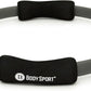 Body Sport Pilates Ring with Foam Padded Grips to Sculpt the Thighs, Core, Arms and More,Gray
