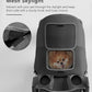 Pet Stroller with 3 Wheels for Small/Medium Pets, Portable Travel Foldable Carrier Jogger for Dog Cat Puppy Kitty, Rear Wheel Breaks, Storage Basket, Visible Mesh with Weather Cover (Black)