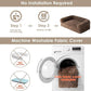 EHEYCIGA Foldable Dog Bed, Faux Fur Fluffy Dog Couch Bed, Orthopedic Calming Memory Foam Pet Bed for Small Dogs, Washable Soft Warm Pet Sofa Bed with Non-Slip Bottom, Brown, 40"x30"x6"
