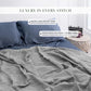 Salt Earth GOTS Certified 100% Organic Cotton Throw Blanket, 90" X 90" Waffle Blankets & Throws for Bed, Throw Blanket for Couch,Modern and Cozy Blanket,All Seasons, Comfy Soft Blanket(Scottish Grey)