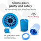 Dexas Small Dog Paw Cleaner, Pro Blue, Paw Washer for Dogs, Premium Quality Pet Supplies and Dog Accessories