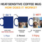 Personalized Coffee Mug – Custom Photo, Text, or Logo Ceramic Mug Tea Cup | Taza Personalizada with Picture or Message | Customized Gift Idea for Men & Women, Mom, Dad, Friends - Blue Color | 11oz