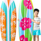 4 Pcs 36 Inch Inflatable Surf Board Inflatable Luau Party Decorations Blow up Surfboard (Flower Style)