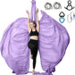 Aerial Silks Yoga Swing Set - 9/11 Yards Aerial Yoga Hammock Kit Anti-Gravity Flying for Fitness, Low/Non Stretch Nylon Tricot Fabric Hardware Included for Dance