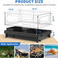 GOZILLA Small Turtle Tank with Adjustable Lamp, Acrylic Turtle Tank Starter Kit, Reptile Habitat and Terrarium with Multi-Functional Areas for Tortoise, Crab, Crayfish, Small Reptile.(Tank+Lamp)