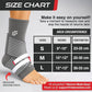 Sleeve Stars Ankle Brace for Women & Men, Ankle Wrap for Sprained, Compression Sleeve for Plantar Fasciitis Relief, Easy Customizable Support: w/ Removable Strap (Single/M:10"-12"/Gray)