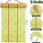 Qualirey Giant Sticky Fly Traps,30 Feet Fly Strips for Indoor Outdoor Hanging Flying Tapes Non Toxic Ribbon Fruit Gnat Killer for Mosquito Plants House Horse Stable (Fluorescent Green,5 Pcs)