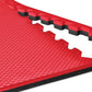 Norsk Reversible Gym Exercise Mats 3/4" Thick EVA Interlocking Foam Tiles, Perfect Home Gym Flooring, 32 Tiles & 64 Trim Pieces, 128 Sq. Ft. Reversible, Red/Black