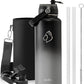 BUZIO Insulated Water Bottle with Straw Lid and Flex Cap, 40oz Modern Double Vacuum Stainless Steel Water Flask, Cold for 48 Hrs Hot for 24 Hrs Simple Thermo Canteen Mug