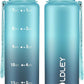 OLDLEY 32 oz Water Bottle, Motivational Water Bottle with Time Marker, Sports Water Bottle With Strap, Leakproof & BPA Free Large Water Bottles for School, Gym, Travel, Outdoor, Tritan,Blue&Gray