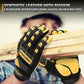 JUMPHIGH Work Gloves for Men, Heavy Ducty TPR Protector Impact Gloves, Anti Vibration, Abrasion Resistance, Flex Grip, Touch Screen (M)