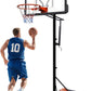 Portable Basketball Hoop with Stable Base, Basketball Hoop Goal System for Teens Adults, Heavy-Duty Steel, Adjustable Height, Easy to Move, Outdoor & Indoor Use