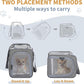 ‌Petsfit Airline Approved Pet Carrier for Small Dogs & Cats, 19x9x12 TSA Approved Carrier, with Removable Dual-Sided Padding (2-Way Placement) - Fits Under Most Airplane Seats, Escape Proof (Gray)
